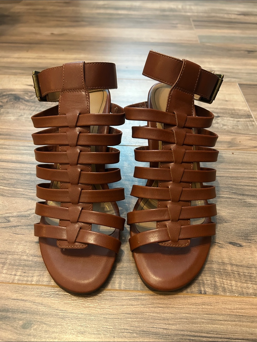 Vionic Brown Multi-Strap Gladiator Sandals